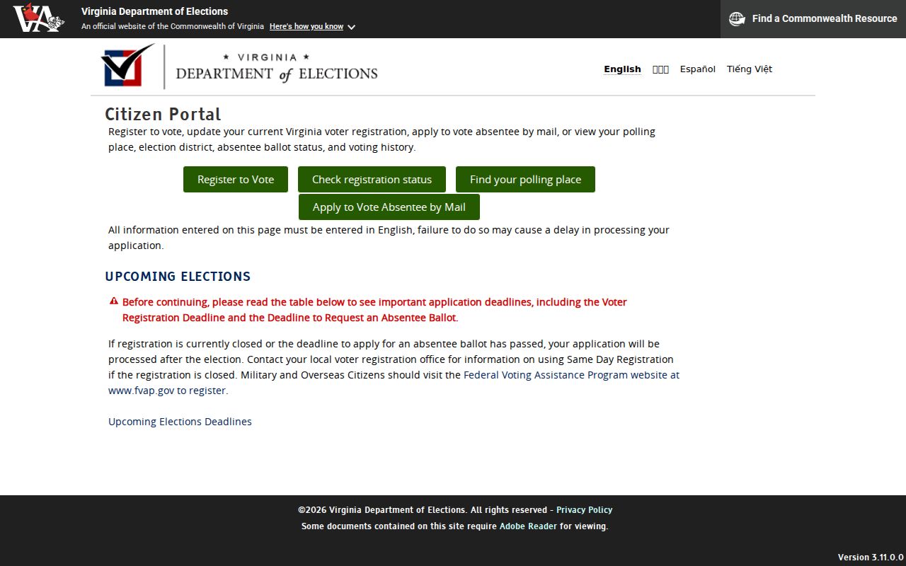Danville residents directory Virginia voter information portal
