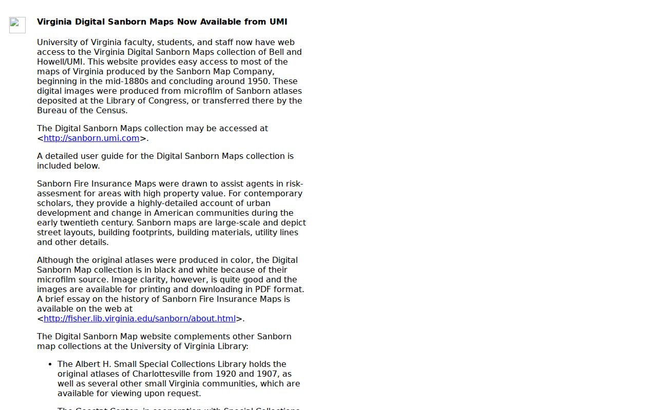 Danville previous residents University of Virginia Sanborn map guide