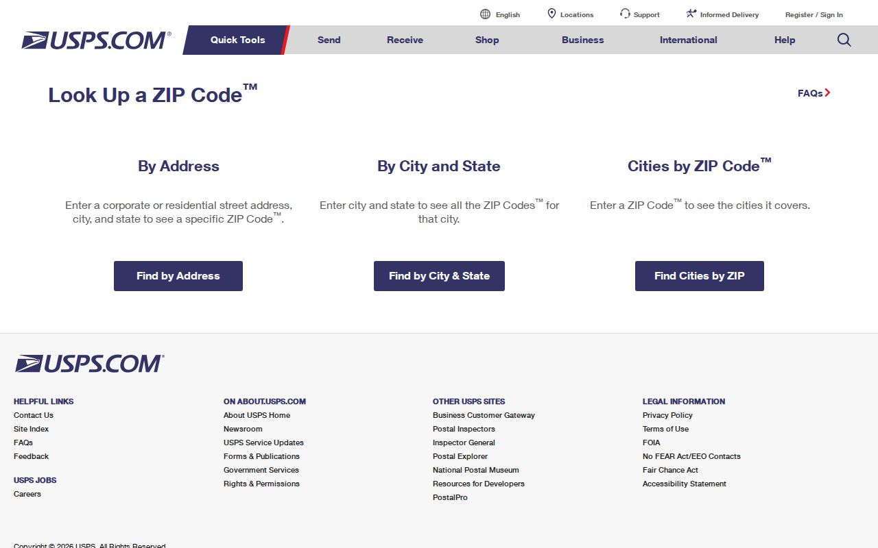 Danville ZIP code directory USPS address verification screen